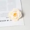 Flor de Rosa Despertar Simulada Flor Falsa Pinza para el Cabello Terminada Material de Flor de Seda Hecha a Mano Accesorios de Decoración para Guirnaldas de Boda