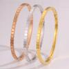 Pulsera de acero de titanio pulsera de acero inoxidable de panal irregular para niñas moda de alta gama minimalista para combinar con todo pulsera que no se decolora