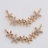 Accesorios de Joyería DIY Cobre Micro-Incrustado Zircón Colgante de Vid de Flores Estilo Occidental Pasador para el Cabello Aretes Materiales para Ropa