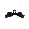 Hepburn Style Black Double-sided Bow Grab Clip Mulheres Grande High-end Sense Hairpin Disc Hair Back Head Shark Clip Headwear