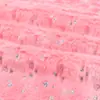 Nuevo Conejo de Piel Colorido Tie-Dye Estampado en Oro Láser Corazón Pequeño Terciopelo PV Degradado Copo de Nieve Estampado en Plata Peluche Navideño Acolchado