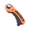 Cuchillo de rodillo para patchwork, cuchillo para cortar cuero de 45 mm con hoja de corte con anillo de goma, mango de rodillo