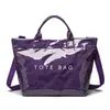 Bolso de mano de moda a cuadros con letras de gran capacidad, versátil, simple, para el día a día, duradero, para mujer