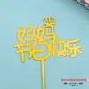 Te deseamos longevidad, salud y longevidad, Insignias de Acrílico Engrosado para Pasteles, Insignias para Postres de Repostería