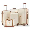 Conjunto de Malas de Viagem com Rodinhas em ABS da Amazon com Fechadura de Senha Fechadura de Senha TSA