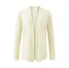 Exportación Transfronteriza Ropa de Mujer Verano 2025 Estilo Europeo y Americano Suelta Casual Color Sólido Delgada Chaqueta Cardigan para Mujer Z625292