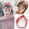 Banda elástica cruzada para el cabello de primavera y verano de Corea del Sur, banda de seda de gasa para el cabello para mujeres, accesorios para el cabello, tocados deportivos para lavarse la cara, venta al por mayor