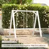 Columpio de Madera Resistente a la Corrosión de Moda para Patios Exteriores en Jardines Pequeños, Columpio Infantil de Madera Maciza para Balcones Interiores en Apartamentos Pequeños, Columpio Individual para Ocio en Casa