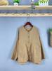 Loose Design Sense Hooded Pullover Double Sand Cotton Linen All-match Loose Casual Solid Color Camisa de Manga Comprida Estilo Coreano Feminino
