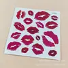 Ventas Directas de Fábrica Día de San Valentín Chino Pegatinas de Tatuaje Impermeables Labios Rojos Estilo Pareja Populares Transfronterizos Pegatinas de Tatuaje al por Mayor