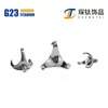 Aleación de Titanio F136 Montura Vacía de Tres Garras para Cuentas Redondas de Ópalo G23 Montura Vacía de Titanio Montura de Garras DIY Accesorios para Joyería de Perforación