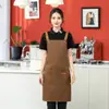Delantales para Fruterías con Impresión de Logo Personalizado, Uniformes de Trabajo Modernos para Camareros para Cadenas de Supermercados de Alimentos Frescos
