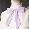 Gravata borboleta pontuda estilo JK japonês com cabo longo para meninas, estilo Academia Estudantil, para combinar com camisa de uniforme escolar de formatura