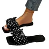 Zapatillas Planas de Punta Cuadrada con Diseño de Mariposa y Flor a la Moda para Mujer 2025 Verano Nuevas Tallas Grandes Sandalias Casuales para Exteriores y Playa para Mujer