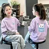 Camiseta de manga larga a rayas para niña, nueva colección otoño 2026, algodón puro, top súper estiloso, perfecta como capa interior o camiseta básica para niñas