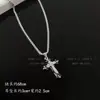 Collar Cruz Estilo Europeo y Americano para Hombre, En Stock, Colgante Largo, Accesorio de Cruz de Moda para Hombre, Collar de Mujer, Cadena para Suéter, Venta Caliente