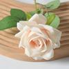 Simulação flanela flor rosa chifre rosa flor artificial casamento casa Dia dos Namorados decoração sentir buquê parede de flores