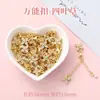 Retención de Color Alta Calabaza Sólida Boca Curva Colgante Accesorios para Joyería DIY Incrustado con Flor de Zirconio Soporte para Flores Accesorios para Colgante de Calabaza