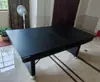 Mesa de Billar para Uso Doméstico, Plegable, Estilo Americano y Chino, Mesa Estándar de Bola Ocho Negra, Se Puede Convertir a Mesa de Ping Pong, Patas de Hierro, Nivel Ajustable, para Adultos