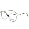 Nuevas gafas TR90 de montura grande irregular antiazul, estilo coreano, adelgazantes, lisas, decorativas y de moda.