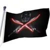 Bandera pirata de calavera y tibias cruzadas de Halloween con cóndor, bisonte, lobo, motivos náuticos poliéster 100D doble cara
