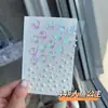 Adhesivo de retrato, adhesivo de diamante para cara, adhesivo de joyería con diamantes de imitación para cara, adhesivo de diamante naranja, adhesivo de maquillaje facial, diamante brillante.