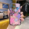 Capa de Celular Shopee Popular com Bloqueio de Cores Graffiti Estrela Adequada para Apple 17 Pro Transparente Magnética Acrílico Rígido