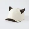 Gorro de bebé con estampado de leopardo, gorra cortavientos para exteriores de otoño para niños, gorra de ala suave para bebés y niños pequeños, gorro versátil de otoño e invierno para niños