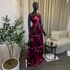 Moda Feminina Transfronteiriça Europeia e Americana Verão 2026 Novo Estilo Elegante Estampado com Babados Decote Halter Top Plissado e Conjunto de Saia