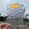 Vidro Acrílico Transparente Padrão Pedra Divisória de Tela de Vidro Decoração de Padrão Divisor Fundo Padrão Onda d'Água Painel de Exibição Feito Sob Medida