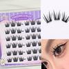 Caja de Regalo para Pestañas Postizas Transfronterizas Empaque Pequeño Seis Filas Yf46 Frescas Pequeñas Rizado Natural Racimo Individual Nueva Pegamento-Gratis Pestañas Postizas