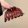 Pinza para el pelo grande de Carey con forma de Calabaza para Mujer, Nueva Pinza de Garra de Alto Nivel para Verano, Accesorio para el pelo tipo Pinza de Tiburón