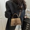 Bolsa de Mão Vintage Nicho Tendência Bolsa de Ombro Casual para o Dia a Dia Bolsa Transversal Nova Moda Simples Pequena Bolsa Quadrada