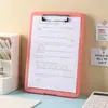 Tablero de Escritura Multifuncional A4 Dos en Uno con Pinza Caja Transparente para Archivo en Escritorio Clip para Papeles de Examen de Oficina Archivo Bloc
