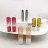 Botella redonda de fondo redondo pequeña de 4 ml en stock, botella de suero de uso único de 5 ml, botella dispensadora de muestras de aceite desmaquillante, botella de aceite esencial con tapa de rosca