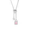 Accesorios de Moda Europeos y Americanos Cadena de Clavícula Deslizante de Acero Inoxidable, Cadena Larga Ajustable Personalizada, Elegante y Versátil