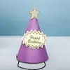 Decoración de Sombrero de Cumpleaños de Bola de Pelo para Repostería de Fiesta Accesorios para Fiesta de Disfraces Adornos para Fiestas Infantiles y de Adultos