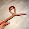 Para cabelos grossos, presilha de tubarão acrílica da moda, presilha de cabelo francesa fofa em formato de coração, presilha de garra com laço elegante para mulheres
