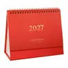 Calendario de Escritorio Pequeño Inglés al por Mayor 2027 Simple Color Sólido Calendario Morandi Nota de Escritorio Mensaje Adorno Pequeño