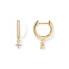 Pendientes de alta calidad para damas de moda con incrustaciones de circonitas vintage clásicas con baño de latón dorado real transfronterizo de Europa y Estados Unidos