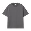 Camiseta de Manga Corta para Hombre de Algodón Puro 250g Talla Us Transfronteriza, Camiseta de Marca Moderna de Color Sólido Holgada, Ropa de Trabajo Unisex, Disponible Impresión de Logo Personalizado