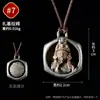 Aldea de Xizang Pampa Vajra Flor de Loto Águila Dorada Zaki Lhamo Colgante de Collar Estilo Étnico