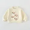 Trajes Casuales de Otoño e Invierno para Niños y Niñas, Conjunto de Dos Piezas de Sudaderas de Manga Larga con Forro Polar y Pantalones Deportivos Estilo Coreano para Salir, Súper Lindos para Bebés
