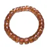 Pulsera de Citrino Natural Brasileño Color Naranja Grado 7a Corte Facetado Rueda de Diamante Pulido para Mujer Pulsera de Cuentas Disco Regalo Explosiones