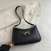 Bolsa de Axila com Laço da Moda para Mulheres 2026 Novo Estilo Coreano Tendência Bolsa de Ombro Único com Textura Estilosa para o Dia a Dia