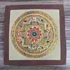 Mandala Pintado a Mano Tibetano Nepalí Dorado Caliente Tamaño 26*26 Núcleo de Tarjeta