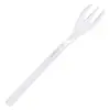 Tenedor de pastel desechable tenedor de punta occidental tenedor de postre tenedor de plástico grueso de tres puntas empaque individual tenedor de fruta de grado alimenticio