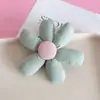 Tela de Algodón Fresca de Verano Estilo Coreano Flor de Seis Pétalos Tela Accesorios de Florecillas Decoraciones DIY Accesorios para la Cabeza de Niñas Ropa