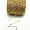 Corrente O de lantejoulas DIY, corrente cruzada, corrente achatada, grampo de cabelo estilo antigo, franja, enfeite de cabelo, materiais feitos à mão, acessórios de joalheria