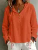 2026 Otoño/Invierno Nuevo Moda Casual Transfronteriza Europea y Americana de Color Sólido con Botones y Capucha Camisa de Manga Larga Top para Mujer